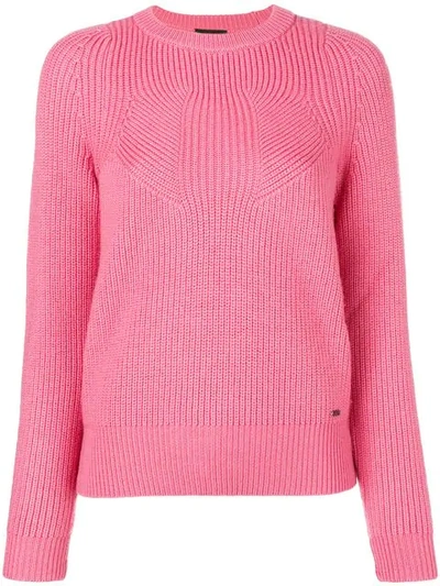 Emporio Armani Ribbed Knit Sweater - Pink