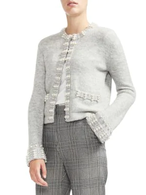 maje pearl cardigan
