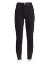 Re/done High-rise Ankle Crop Comfort Stretch In Black