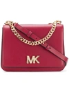 Michael Michael Kors Logo Flap Shoulder Bag In Red