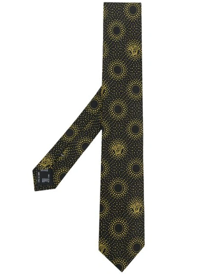 Versace Medusa Tie - Black