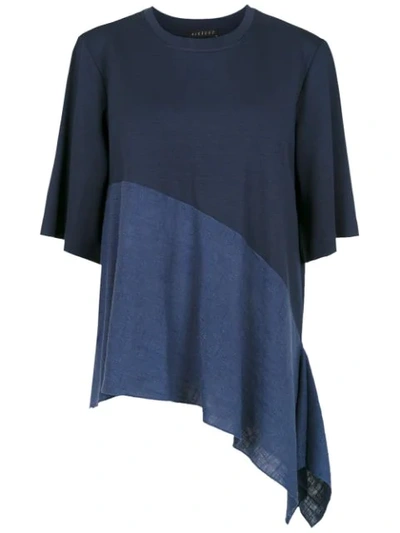 Alcaçuz Panelled Flávia Blouse In Blue