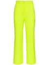 Maryam Nassir Zadeh High Waist Cropped Trousers In Yellow