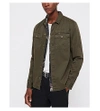 Allsaints Spotter Slim-fit Cotton-twill Shirt In Cargo_green