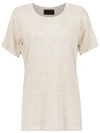 Andrea Bogosian Perforated T In Neutrals