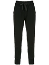 Andrea Bogosian Stripe Detail Joggers In Black