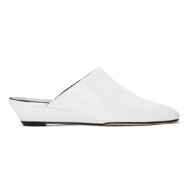 Dorateymur Platform Slip-on Mules In White