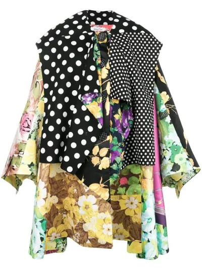 Richard Quinn Multi Print Oversized Coat - Multicolour