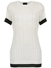 Andrea Bogosian Knitted Top In White