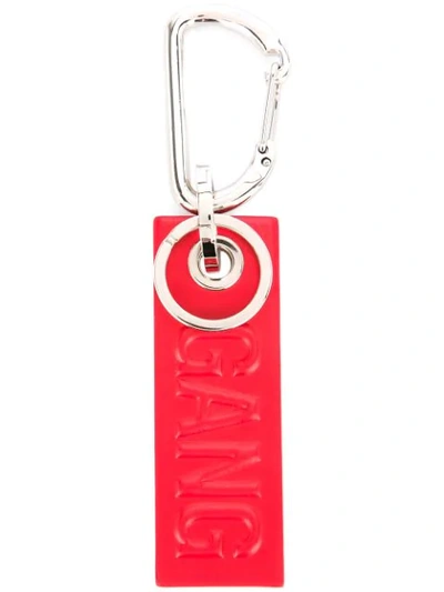 Neil Barrett Gang Keyring In Red