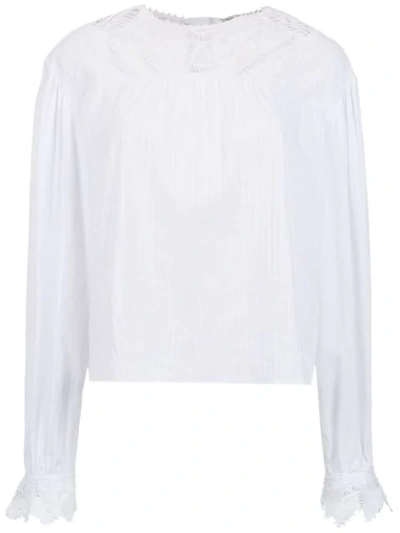 Martha Medeiros Lace Top In White