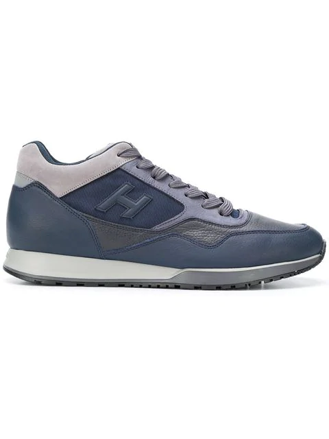 Hogan Low Top Logo Trainers In Blue | ModeSens