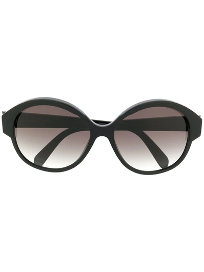 Celine Maillon Triomphe Round-frame Sunglasses In Schwarz