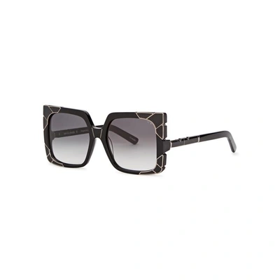 Pared Eyewear Sun & Shade Oversized Sunglasses In Black
