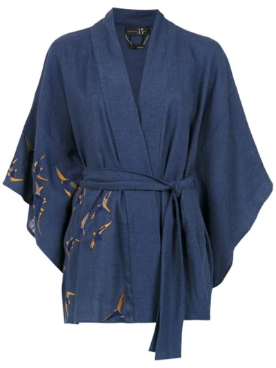 Alcaçuz Filó Kimono - Blue