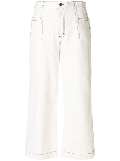 3.1 Phillip Lim / フィリップ リム Wide Leg Jeans In White
