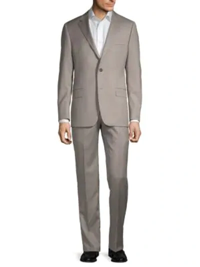 Hickey Freeman Classic Fit Milburn Iim Series Wool Suit In Grey