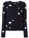 Chinti & Parker Star-intarsia Cashmere Sweater In Blackcream
