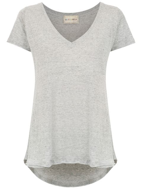 Andrea Bogosian V-neck T-shirt In Grey | ModeSens