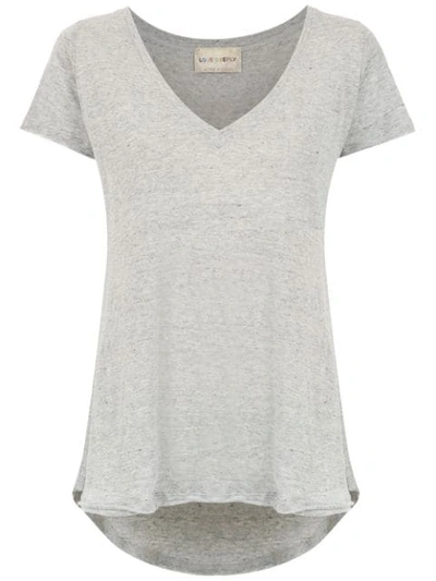 Andrea Bogosian V-neck T-shirt In Grey