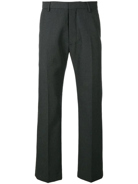 Ami Alexandre Mattiussi Straight Fit Trousers In Grey | ModeSens