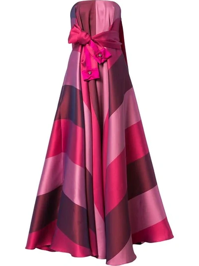 Alexis Mabille Sleeve-belt Strapless Dress - Pink