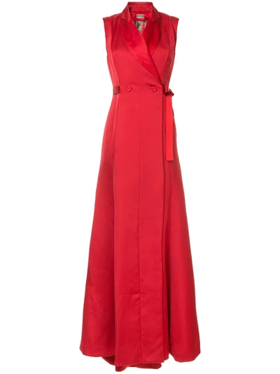 Alexis Mabille Waist-tied Maxi Dress - Red