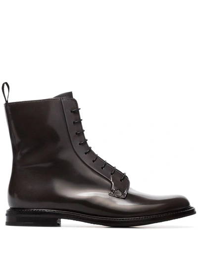 Church's Alexandra Lace-up Derby Boots In Black