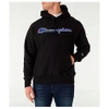 Champion Men's Reverse Weave Script Pullover Hoodie In Black