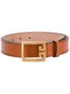Givenchy Logo Belt In Brown