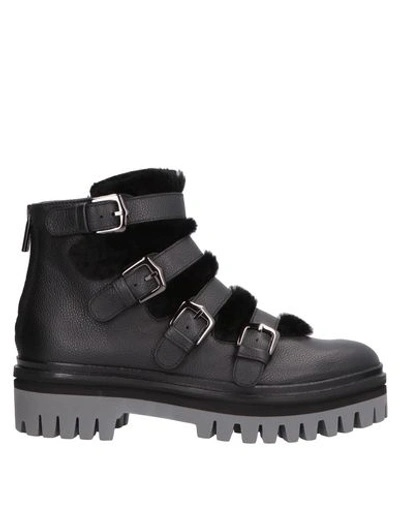 Alberto Guardiani Ankle Boots In Black