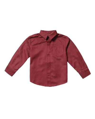 Fore Pin-dot Dress Shirt In Red