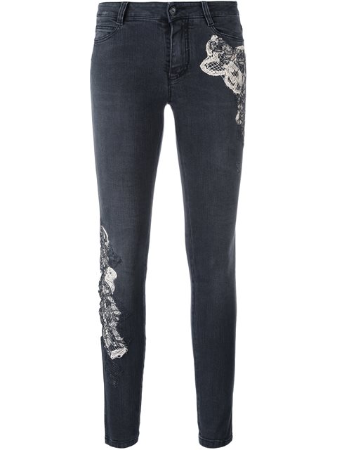 Ermanno Scervino Patch Detail Skinny Jeans | ModeSens