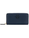 Tory Burch Zip Around Wallet - Blue