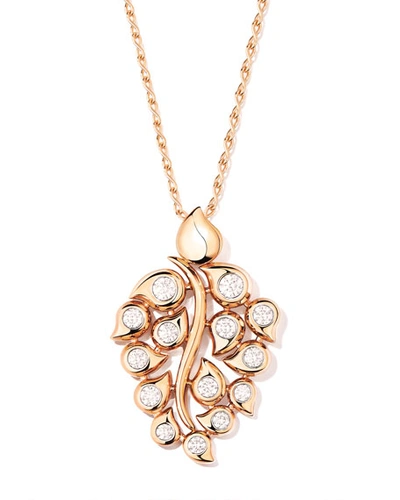Tamara Comolli Snowflakes Diamond Pendant In 18k Rose Gold