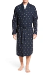 Polo Ralph Lauren 'polo Player' Cotton Robe In Navy