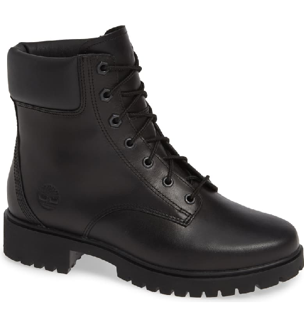 jayne fabric and leather waterproof side zip boot