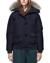 Canada Goose Chilliwack Fur Trim Bomber Jacket In Admiral Blue