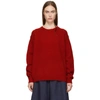 Acne Studios Basic Sweater Brick Red