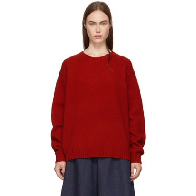 Acne Studios Basic Sweater Brick Red