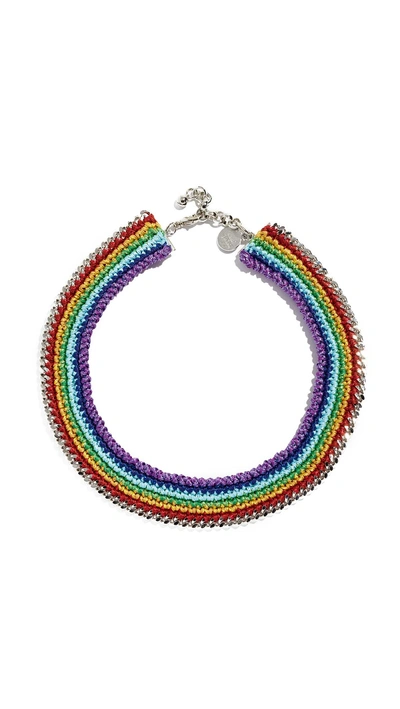 Venessa Arizaga Chasing Rainbow Necklace In Multi