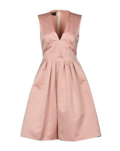 Rochas Short Dresses In Pink