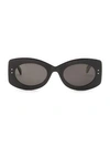 Alaïa 51mm Cat Eye Sunglasses In Black