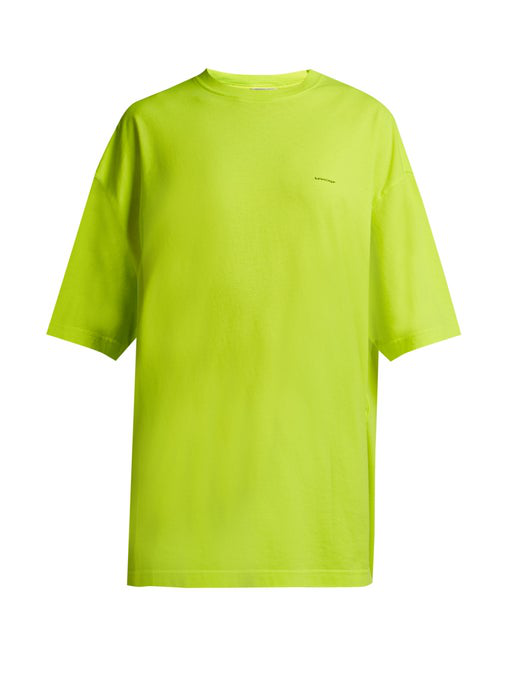 balenciaga neon t shirt