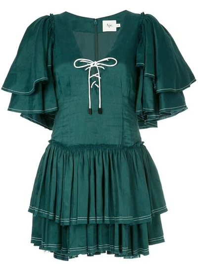 Aje Los Lunas Mini Dress - Green