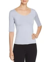 Emporio Armani Soft Scoop-neck Tee In Glacier