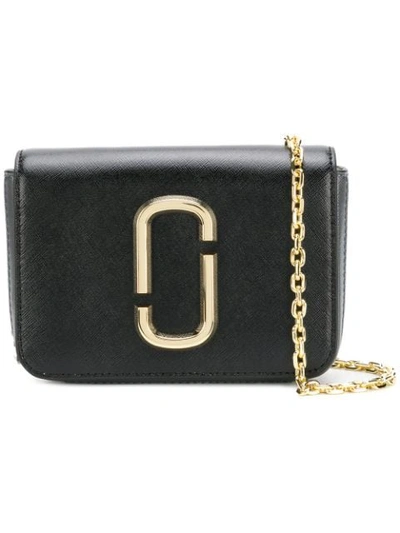 Marc Jacobs Hip Shot Logo Strap Belt Bag In Black