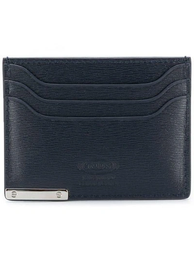 Tod's Classic Shaped Cardholder - Blue