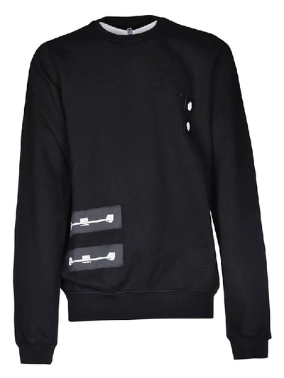 Drkshdw Patch Jersey Sweatshirt In Black