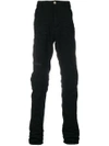 Poème Bohèmien Poème Bohémien Slim Treated Jeans - Black